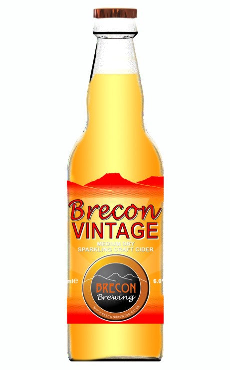 Brecon Vintage Cider, 6.0% ABV, Case of 12x 500ml bottles